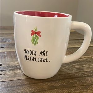 Rae Dunn under the mistletoe mug